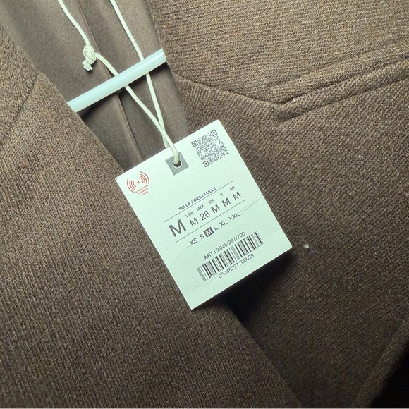 Zara Women's Dark Brown Peacoat - Picture 4 of 7